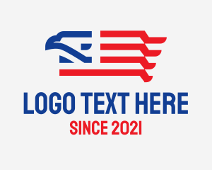Nationality - USA American Eagle Flag logo design