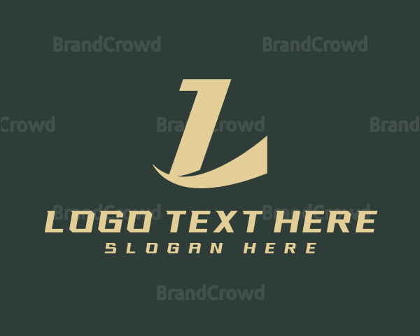 Swoosh Firm Letter L Logo