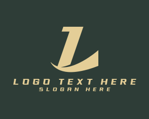 Firm - Luxury Swoosh Firm Letter L logo design