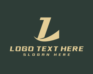 Luxury - Swoosh Firm Letter L logo design