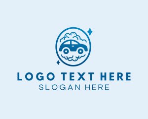 Water - Car Bubble Washing logo design