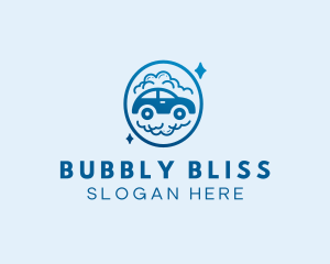 Car Bubble Washing  logo design