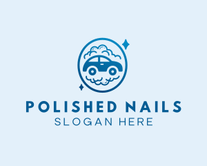 Car Bubble Washing  logo design