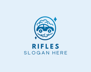 Sedan - Car Bubble Washing logo design