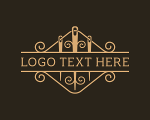 Diy - Needlecraft Thread Stitching logo design