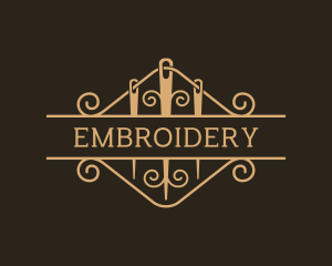 Needlecraft Thread Stitching logo design