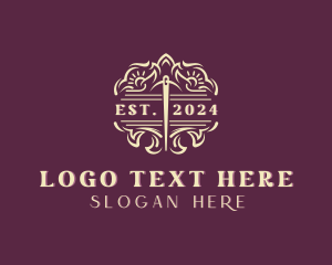 Handcrafted - Handcrafted Needle Stitching logo design