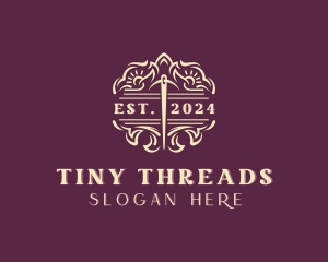 Handcrafted Needle Stitching logo design