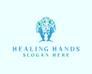 Tree Hand Wellness logo design