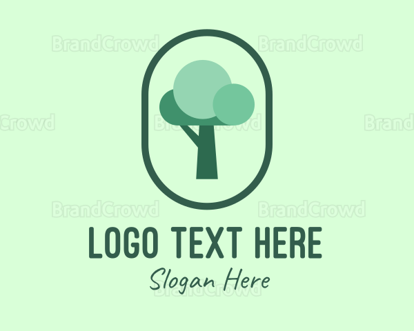Tree Planting Organic Logo