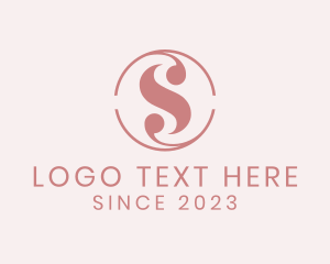 Dressmaker - Pink Fashion Letter S logo design