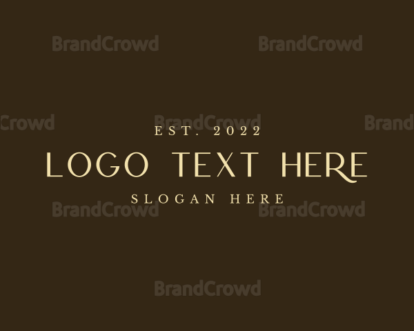 Gold Elegant Style Logo