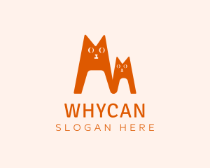 Daycare Center - Cat Kitten Family logo design