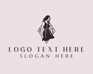 Feminine Dress Fashion Logo