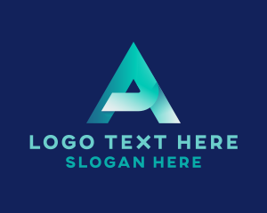 Typography - Modern Business Letter A logo design