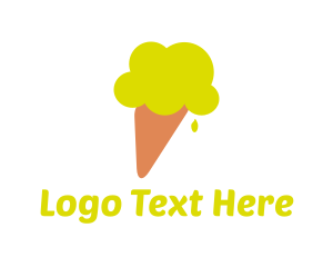 Ice Cream - Lemon Lime Gelato Ice Cream logo design