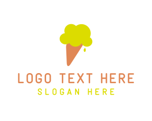 Italy - Lemon Lime Gelato Ice Cream logo design