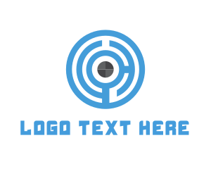 Private - Blue Maze Target logo design