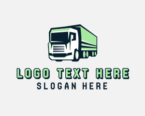 Trucking - Cargo Truck Logistics logo design