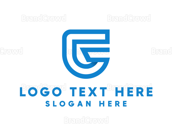 Shield Outline Letter G Logo
