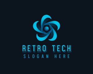 Digital Tech Fan logo design