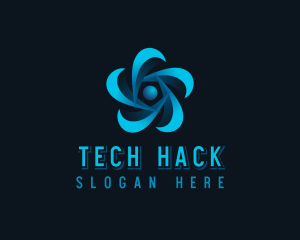 Digital Tech Fan logo design