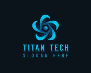 Digital Tech Fan logo design