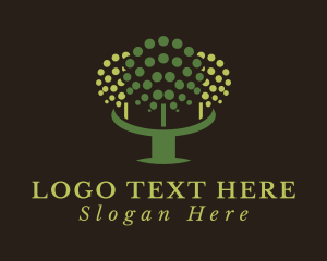 Eco - Fruit Tree Orchard Farm logo design