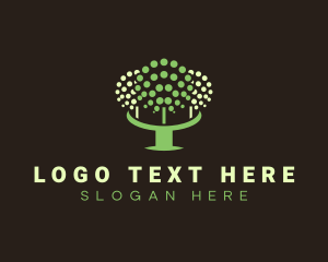 Eco - Fruit Tree Orchard Farm logo design