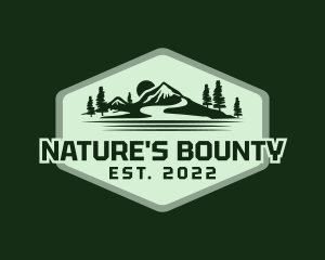 Nature Travel Mountain logo design