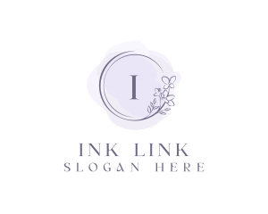 Floral Event Wedding Watercolor logo design