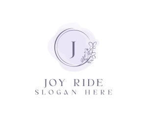 Floral Event Wedding Watercolor logo design