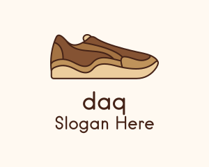 Brown Sneakers Footwear Logo