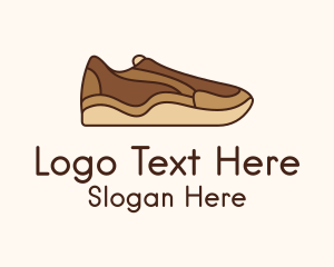 Brown Sneakers Footwear Logo