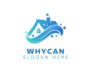 Disinfecting - House Water Splash logo design