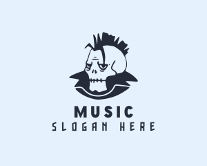 Mohawk Skull Streetwear Logo