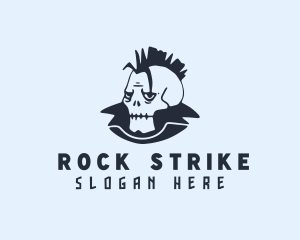 Mohawk Skull Streetwear logo design