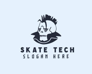 Mohawk Skull Streetwear logo design