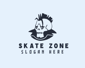 Mohawk Skull Streetwear logo design