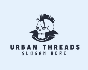 Streetwear - Mohawk Skull Streetwear logo design