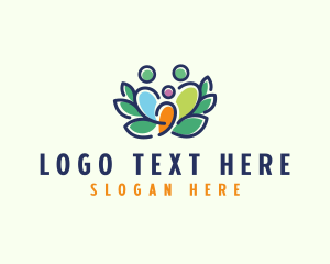 Colorful Family Wreath  Logo