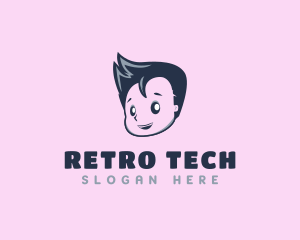 Modern Retro Boy logo design