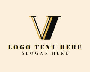 Letter V - Clothing Tailoring Boutique logo design