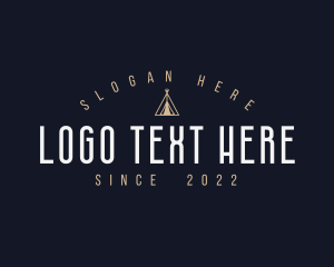 Glamping - Camping Teepee Tent logo design