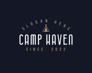 Tent - Camping Teepee Tent logo design