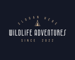 Camping Teepee Tent logo design