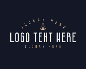 Camping Teepee Tent Logo