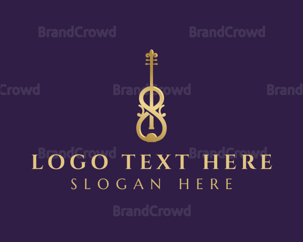 Luxury Music Violin Logo