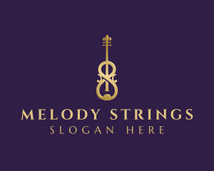 Violin - Luxury Music Violin logo design