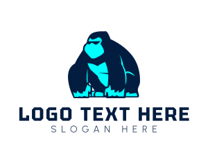 Cool - Cool Blue Gorilla logo design